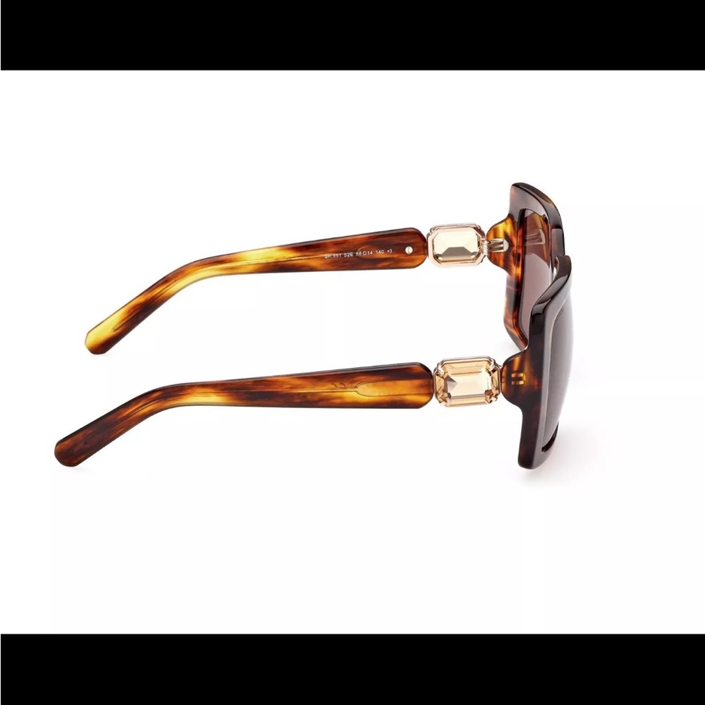 NWOT-Swarovski-Havana Oversized Sunglasses (0265)